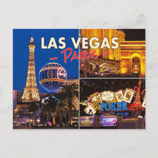 Las Vegas Paris Postcard
