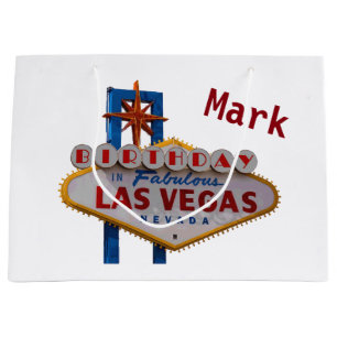 Las Vegas Personalised Birthday Gift Bag