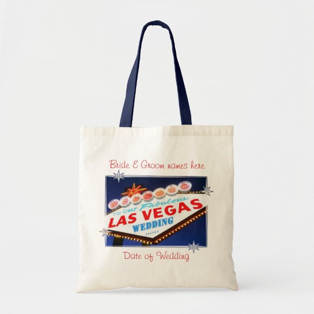 Las Vegas Personalised Wedding Bag (Front)