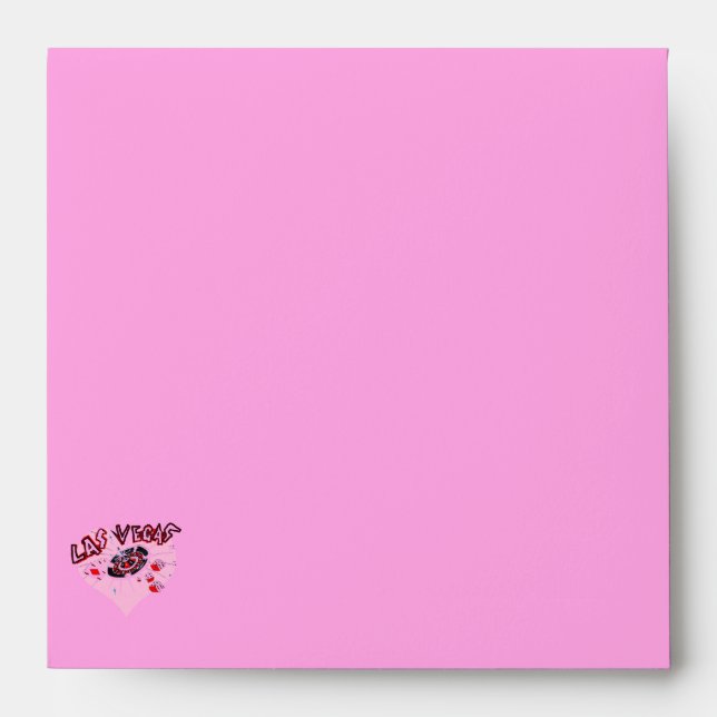 Las Vegas Pink Heart Envelopes (Front)