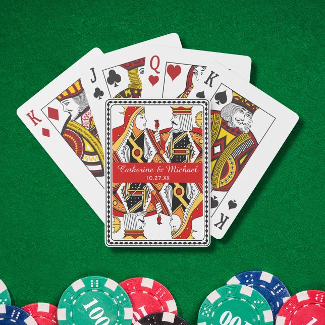 Las Vegas Playing Card King & Queen Wedding Favour (Creator Uploaded)