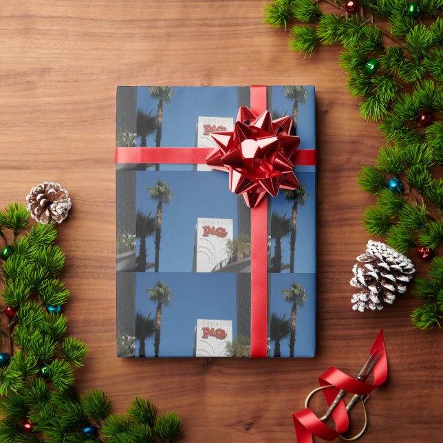 Las Vegas Plaza Hotel Wrapping Paper (Holiday Gift)