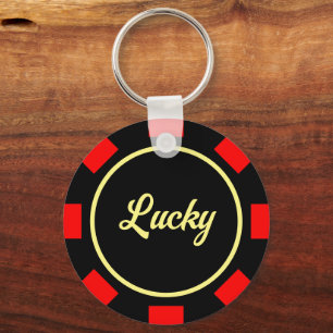 Las Vegas poker chip marker custom metal keychain