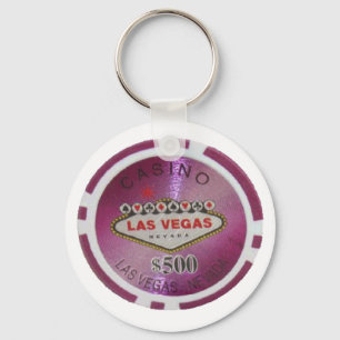 Las Vegas Poker Player Keychain