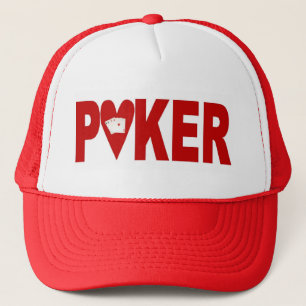 Las Vegas POKER Player Lucky Cap Hearts
