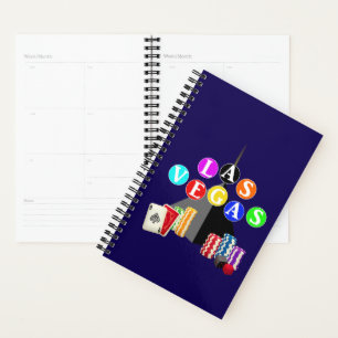 Las Vegas Pyramid and Poker Chips Planner
