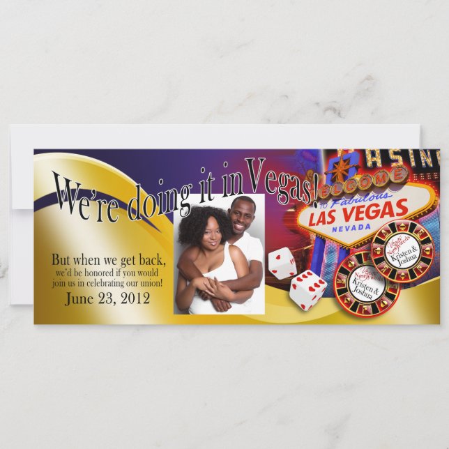 Las Vegas Reception (contact me 2 personalise 4u) (Front)