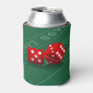 Las Vegas Red Dice Can Cooler