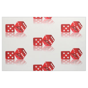 Las Vegas Red Dice Fabric