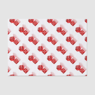 Las Vegas Red Dice Tissue Paper