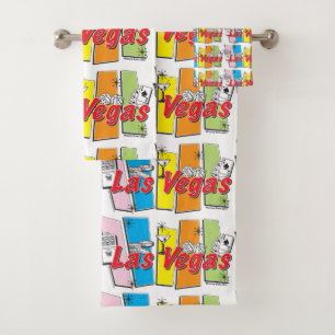 Las Vegas Retro Bath Towel Set