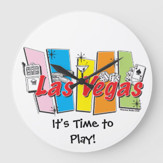 Las Vegas Retro Large Clock