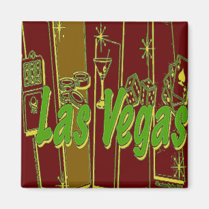 Las Vegas Retro Magnet