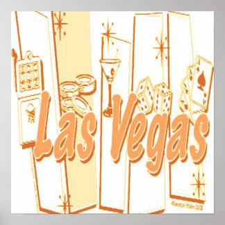 Las Vegas Retro Poster