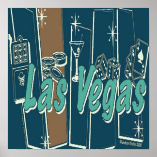 Las Vegas Retro Poster