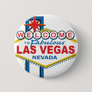 Las Vegas Retro Sign 6 Cm Round Badge