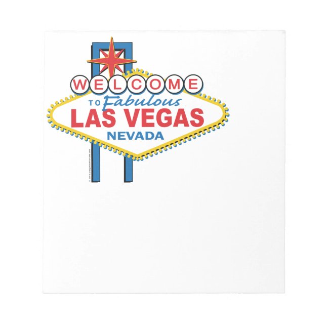 Las Vegas Retro Sign Notepad (Front)