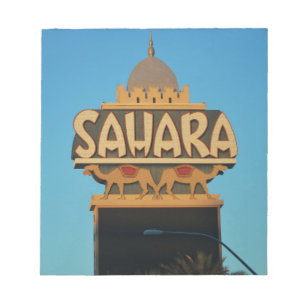 Las Vegas Sahara Casino Landmark Architecture Notepad