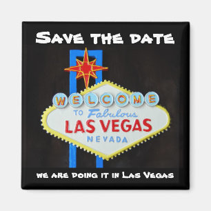 Las Vegas  Save the Date Magnet