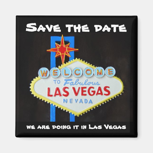 Las Vegas  Save the Date Magnet (Front)
