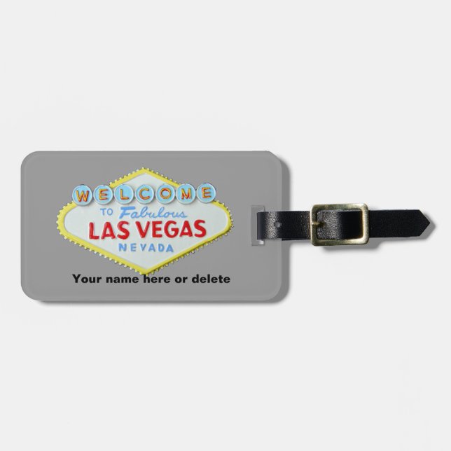 Las Vegas Sign Baggage Tag (Front Horizontal)