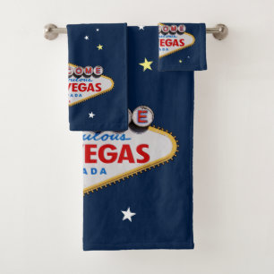 Las Vegas Sign Bath Towel Set