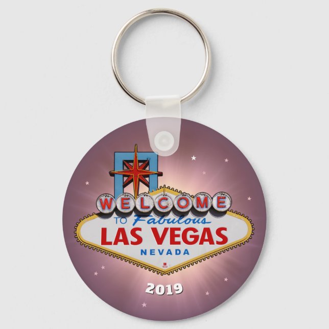 Las Vegas Sign (customizable) Key Ring (Front)