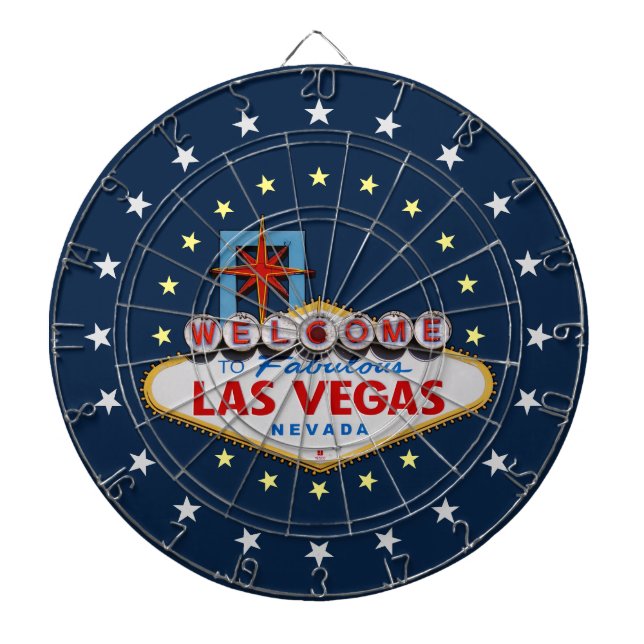 Las Vegas Sign Dartboard (Front)
