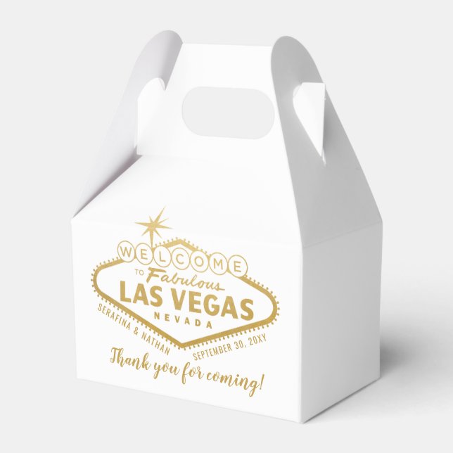Las Vegas Sign Hangover Recovery Kit Favour Favour Box (Front Side)