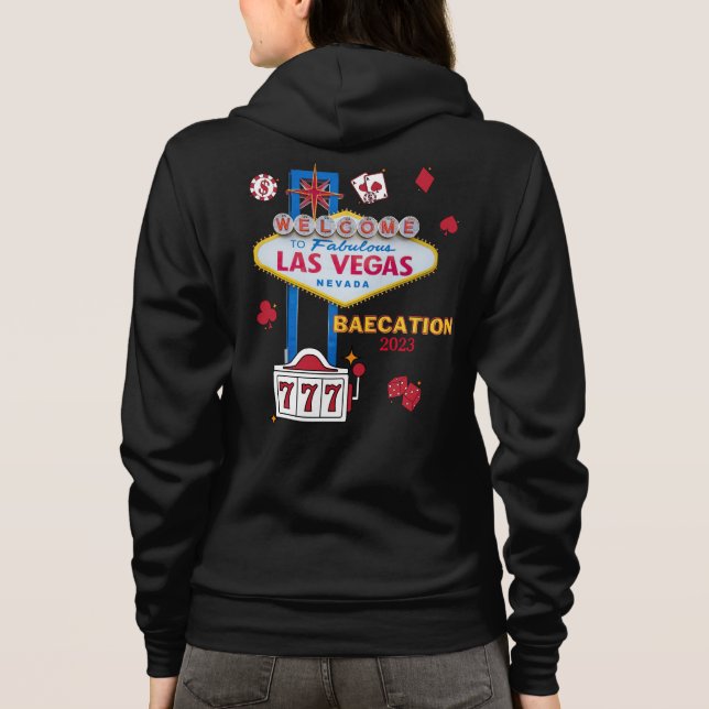 Las Vegas Sign Nevada Baecation Group Matching  Hoodie (Back)