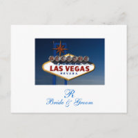 Las Vegas Sign Photo Save The Date Card