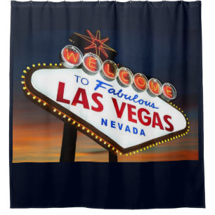 LAS VEGAS SIGN SHOWER CURTAIN