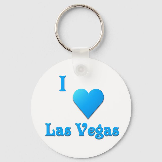Las Vegas -- Sky Blue Key Ring (Front)