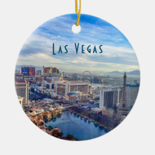 Las Vegas Skyline  Ceramic Ornament