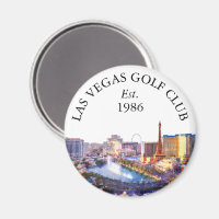 Las Vegas Skyline Personalised Golf Club Name
