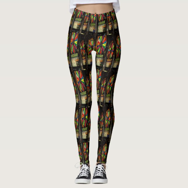 Las Vegas Slot Machines Leggings (Front)