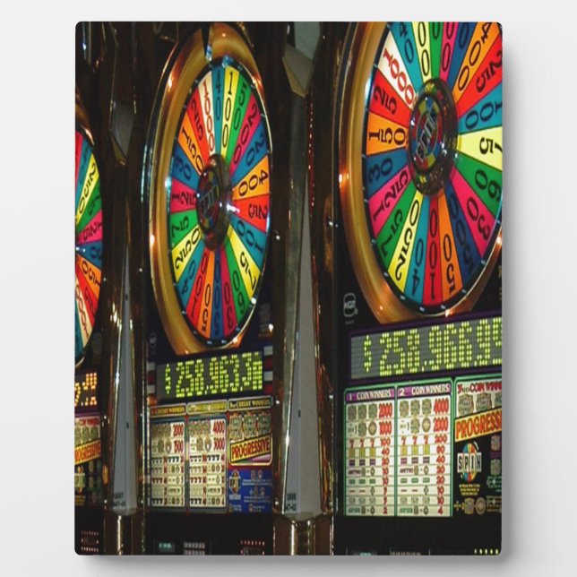 Las Vegas Slot Machines Plaque (Front)