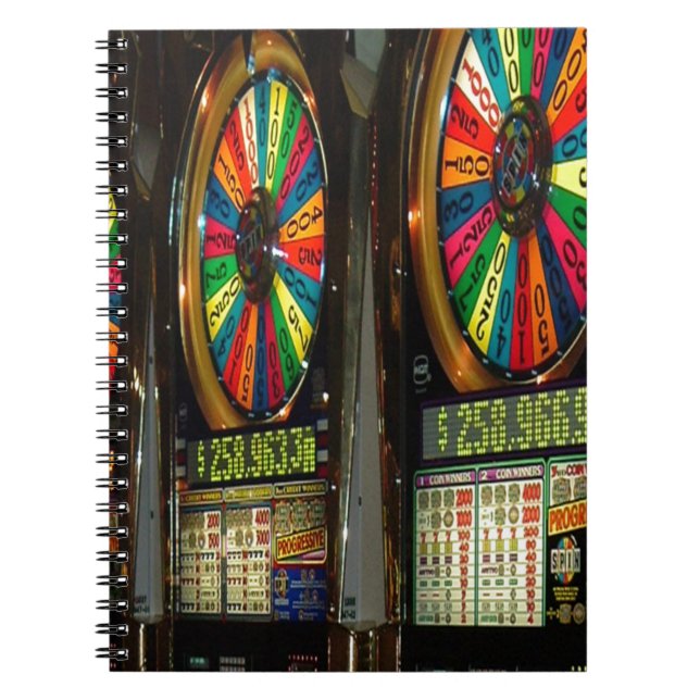 Las Vegas Slot Machines Spiral Notebook (Front)