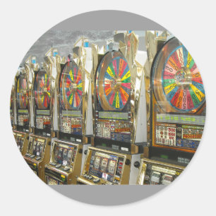 Las Vegas Slots Classic Round Sticker