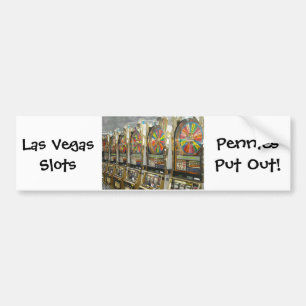 Las Vegas Slots/ Pennies Put Out Bumper Sticker