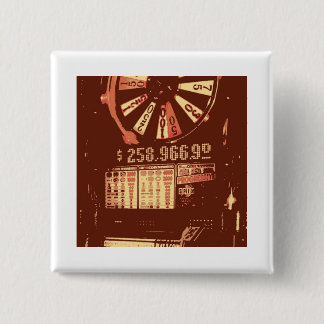 Las Vegas Slots Pop Art 15 Cm Square Badge