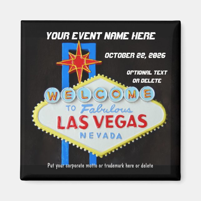 Las Vegas Special Event Memento Magnet (Front)