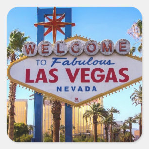 Las Vegas Square Sticker