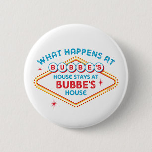 Las Vegas Stays At Bubbe's 6 Cm Round Badge