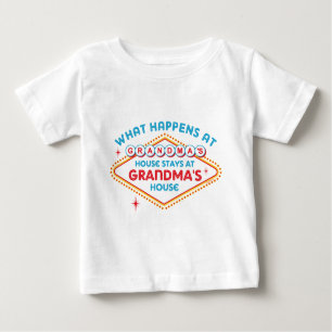 Las Vegas Stays At Grandma's Baby T-Shirt