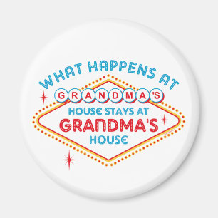 Las Vegas Stays At Grandma's Magnet