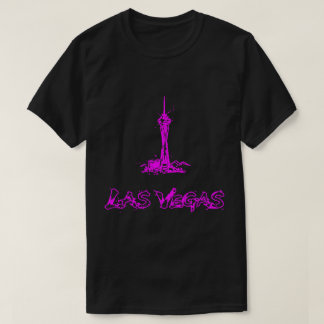Las Vegas Stratosphere Neon Pink Sketch T-Shirt