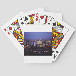 Las Vegas Strip Aerial View Casino Gambling City Playing Cards