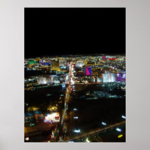 Las Vegas Strip Aerial View Poster Print