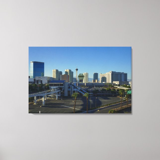 Las Vegas Strip Ahead Canvas Print (Front)